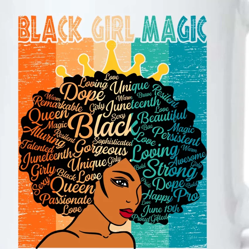 Juneteenth African Queen Black History Month Mother's Day Gift Black Color Changing Mug