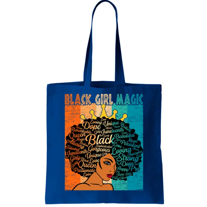 Juneteenth African Queen Black History Month Mother's Day Gift Tote Bag