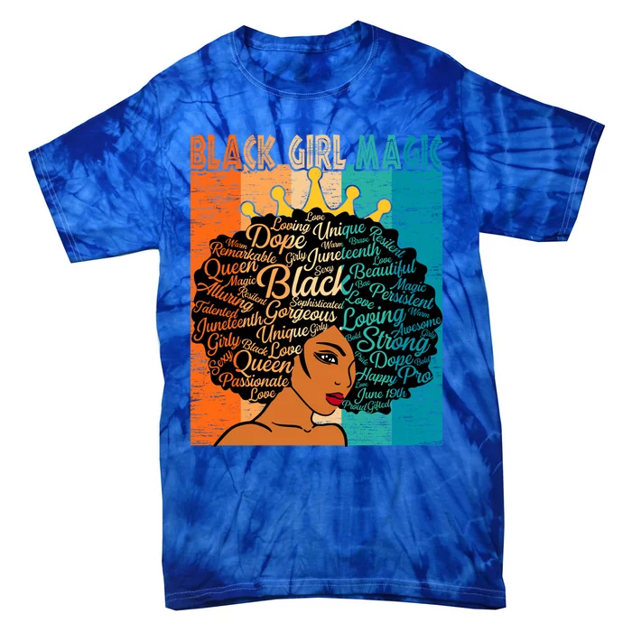 Juneteenth African Queen Black History Month Mother's Day Gift Tie-Dye T-Shirt