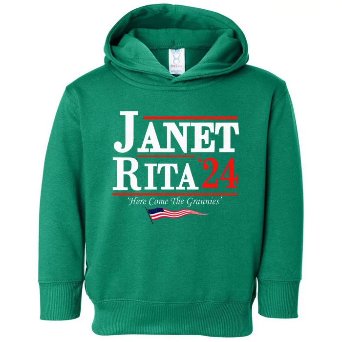 Janet And Rita 2024 Here Come The Grannies Toddler Hoodie