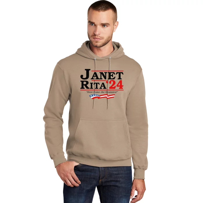 Janet And Rita For President 2024 Janet Rita Here Come The Grannies Hoodie