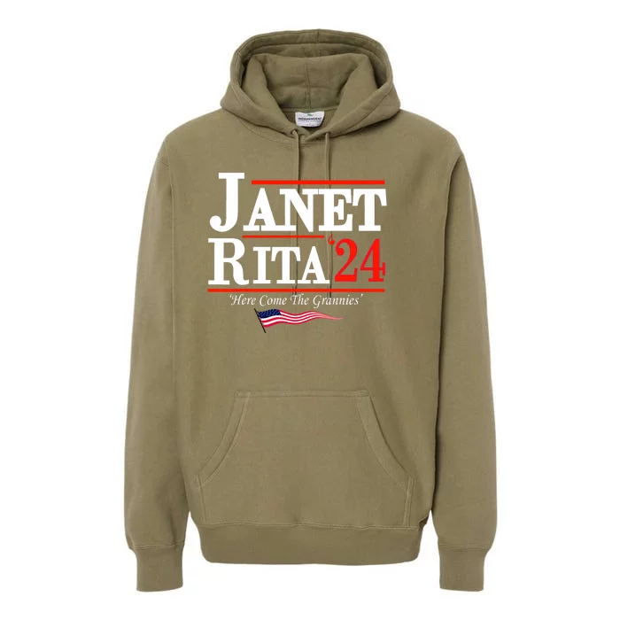 Janet And Rita 2024 Here Come The Grannies Premium Hoodie