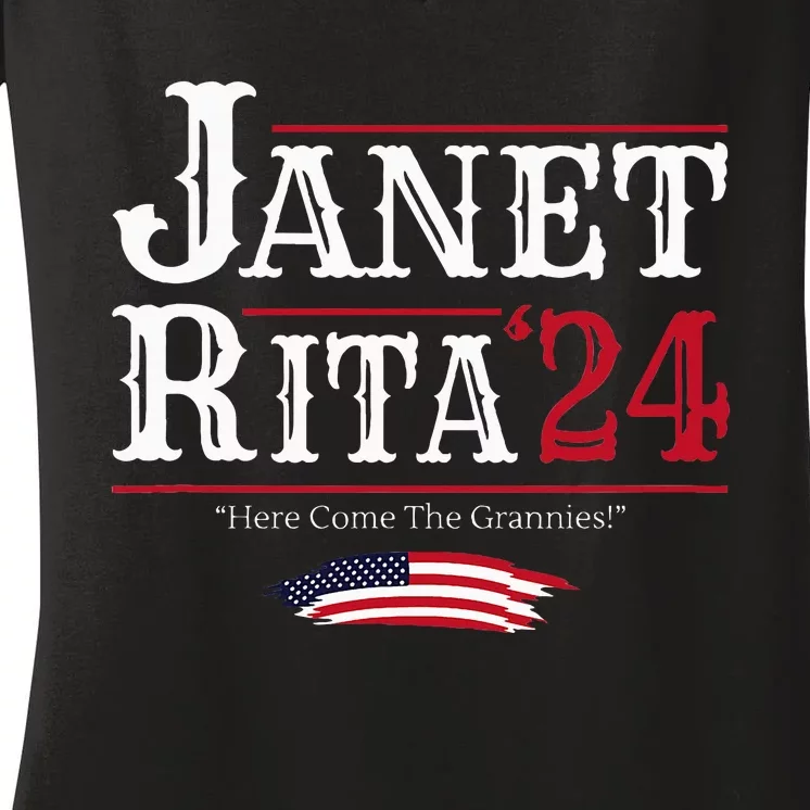 Janet And Rita 24 Women's V-Neck T-Shirt