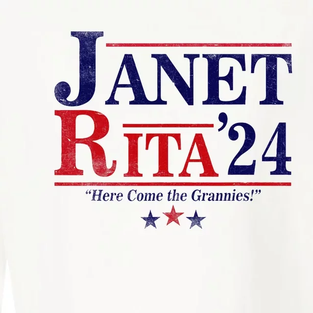 Janet And Rita 2024 Here Come The Grannies Cropped Pullover Crew