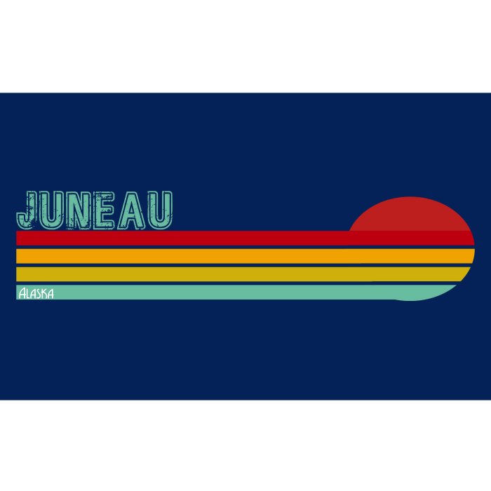 Juneau Alaska Retro Sunset Bumper Sticker