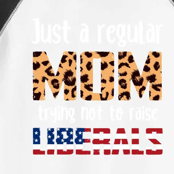 Just A Regular Mom American Mom Gift Toddler Fine Jersey T-Shirt