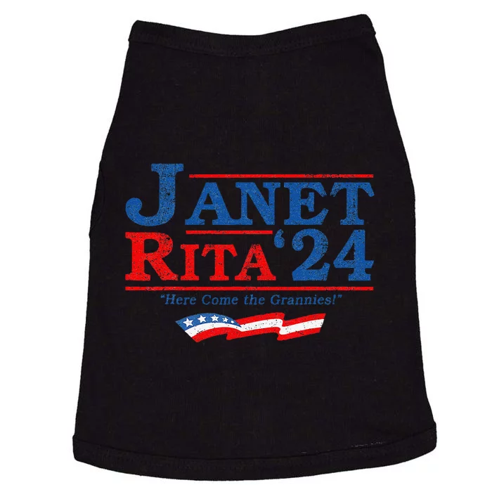 Janet And Rita For President 2024 President 2024 Gift Doggie Tank