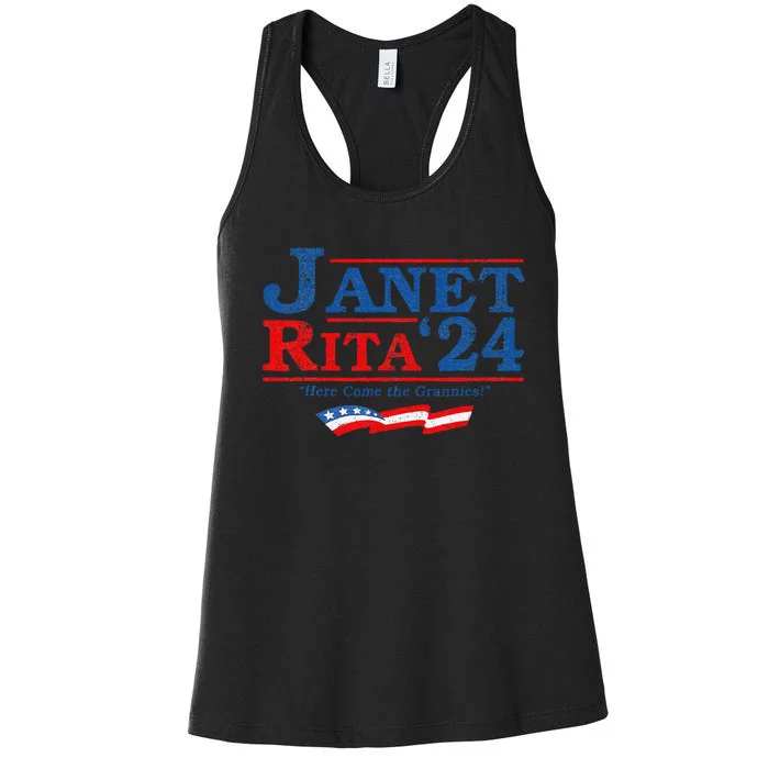 Janet And Rita For President 2024 President 2024 Gift Women's Racerback Tank