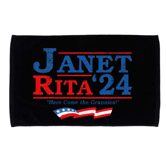 Janet And Rita For President 2024 President 2024 Gift Microfiber Hand Towel