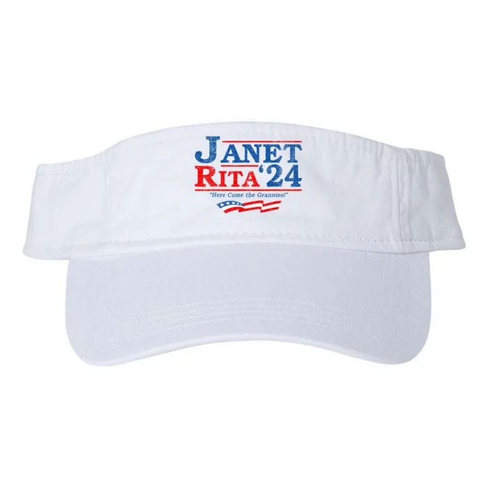 Janet And Rita For President 2024 President 2024 Valucap Bio-Washed Visor