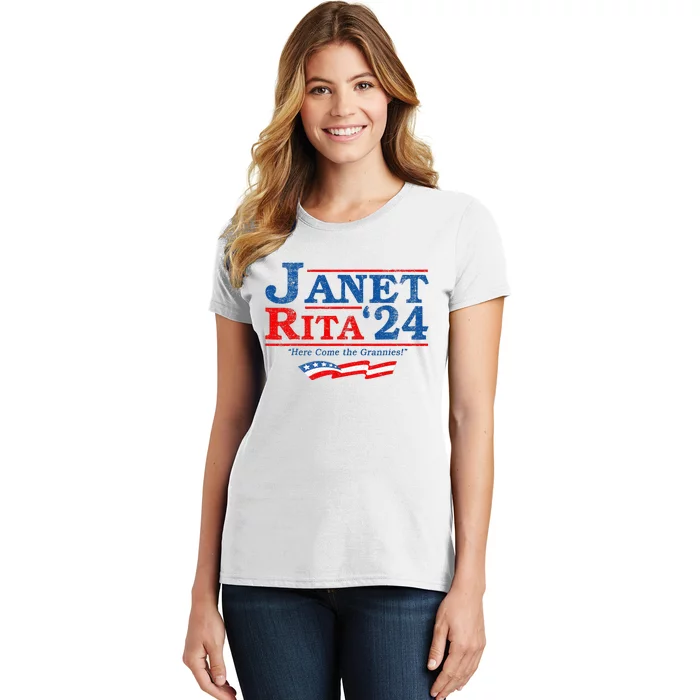 Janet And Rita For President 2024 President 2024 Women's T-Shirt