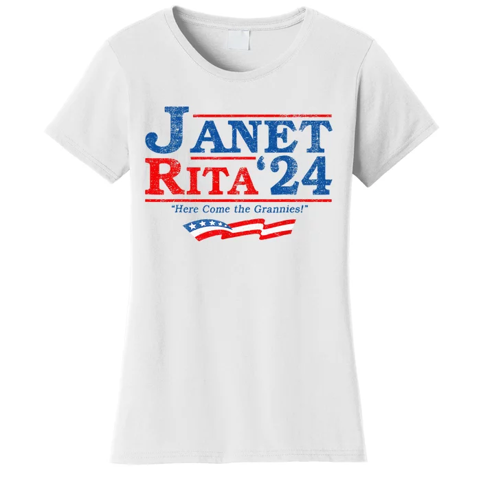 Janet And Rita For President 2024 President 2024 Women's T-Shirt