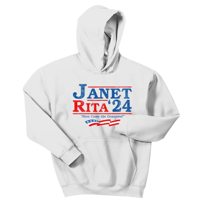 Janet And Rita For President 2024 President 2024 Kids Hoodie