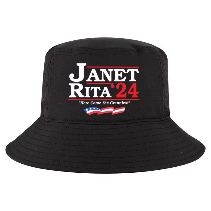 Janet And Rita For President 2024 Here Come The Grannies Cool Comfort Performance Bucket Hat