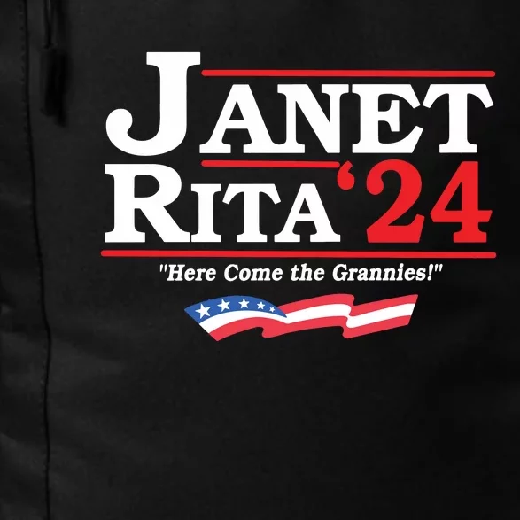 Janet And Rita For President 2024 Here Come The Grannies Daily Commute Backpack