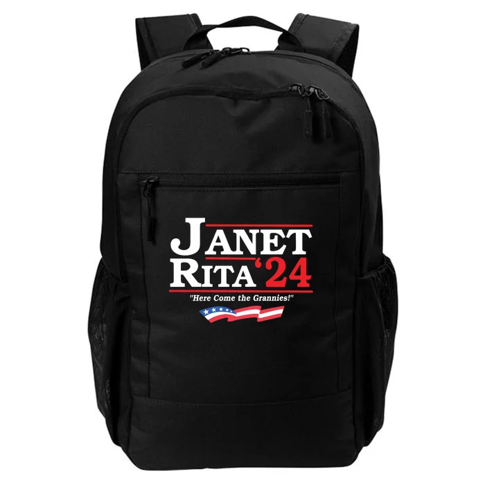 Janet And Rita For President 2024 Here Come The Grannies Daily Commute Backpack