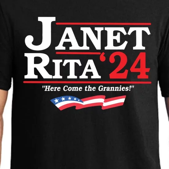 Janet And Rita For President 2024 Here Come The Grannies Pajama Set