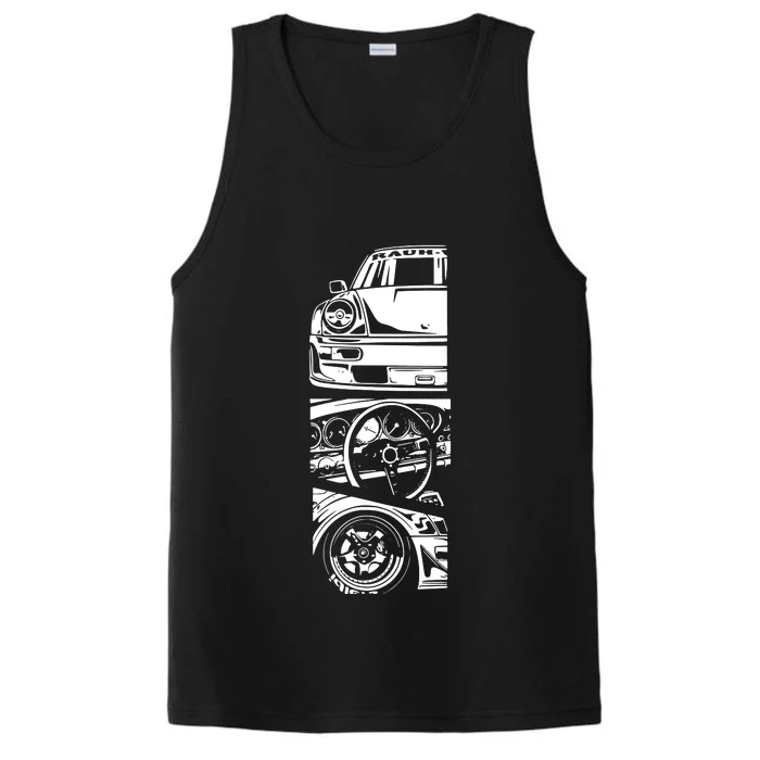 Japanese Automotive Retro Race Vintage Tuning Performance Tank