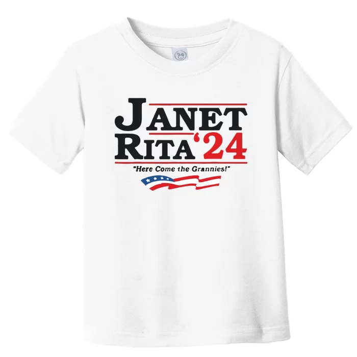 Janet And Rita For President 2024 Toddler T-Shirt