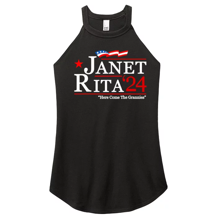 Janet And Rita For President 2024 Women’s Perfect Tri Rocker Tank