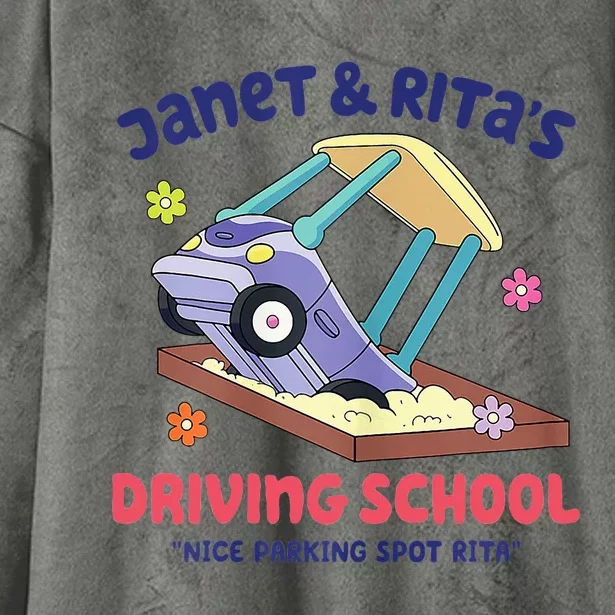 Janet And Rita Driving School Nice Parking Spot Rita Hooded Wearable Blanket