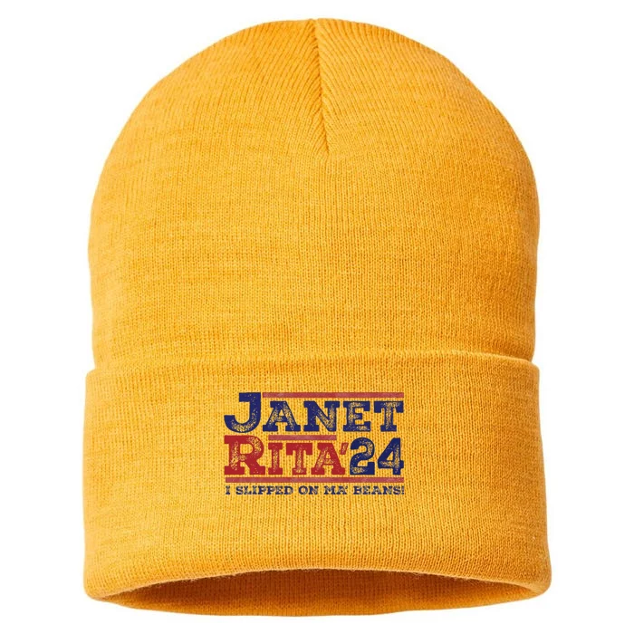 Janet And Rita For President 2024 Sustainable Knit Beanie