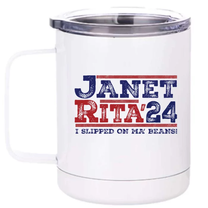 Janet And Rita For President 2024 Front & Back 12oz Stainless Steel Tumbler Cup