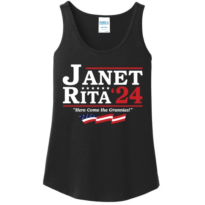 Janet And Rita For President 2024 Ladies Essential Tank