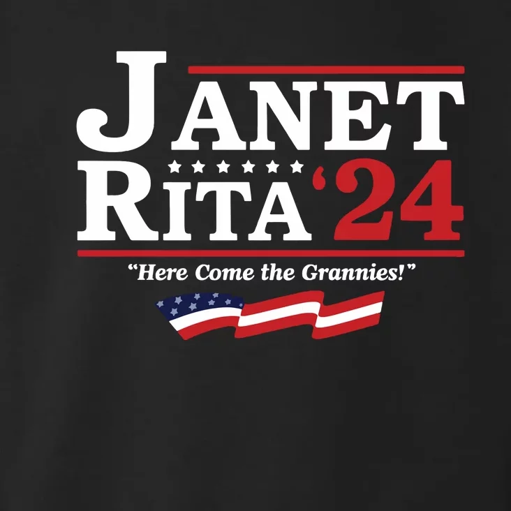 Janet And Rita For President 2024 Toddler Hoodie