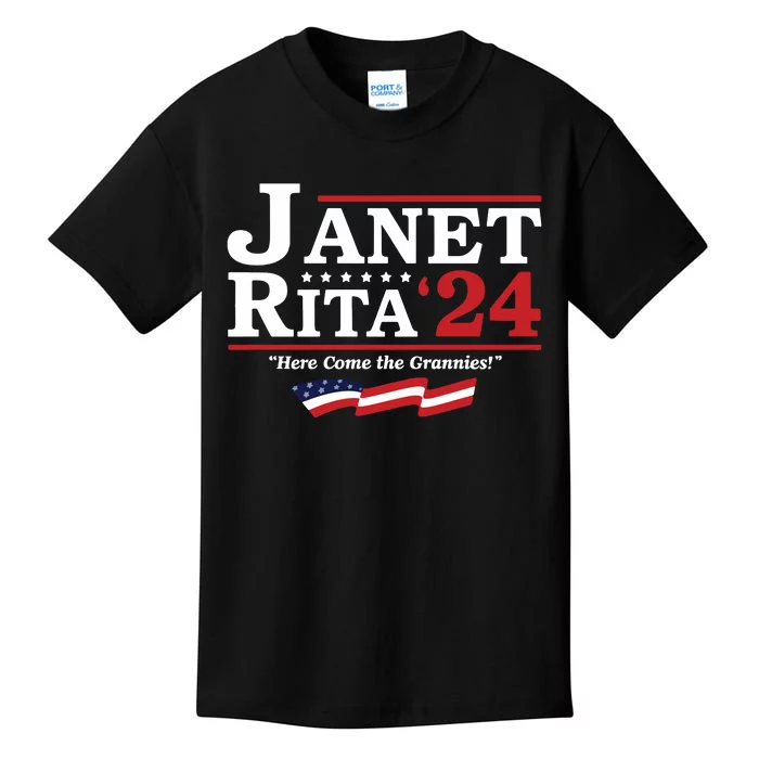 Janet And Rita For President 2024 Kids T-Shirt