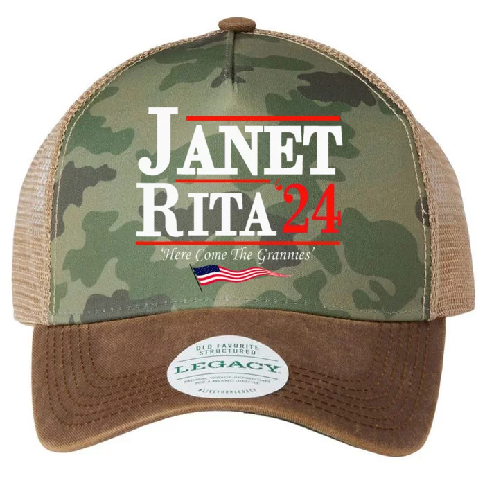 Janet And Rita 2024 Here Come The Grannies Legacy Tie Dye Trucker Hat