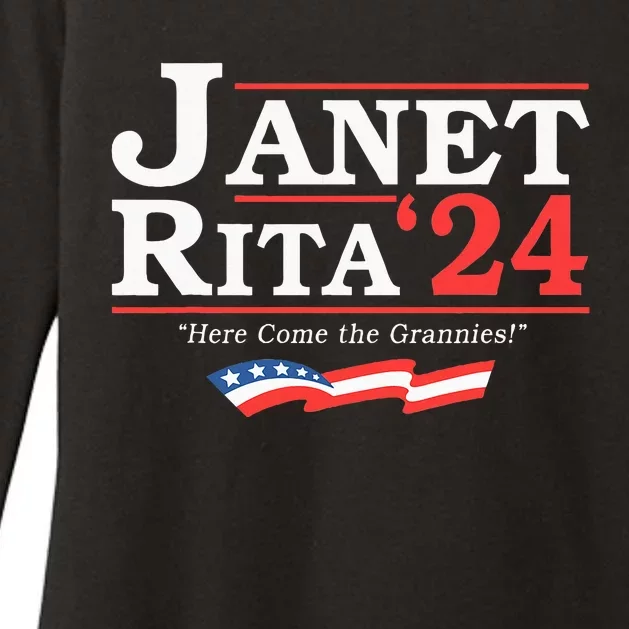 Janet And Rita 2024 Here Come The Grannies Womens CVC Long Sleeve Shirt