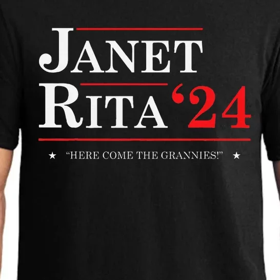 Janet And Rita 24 For President 2024 Funny Election Pajama Set