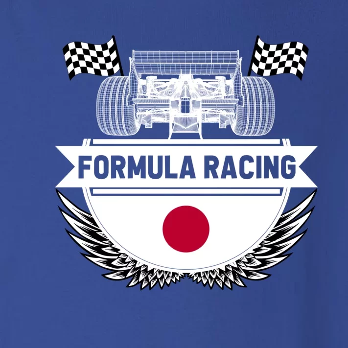 Japanese Auto Race Japan Flag Formula Racing Car Blueprint Gift Toddler Long Sleeve Shirt