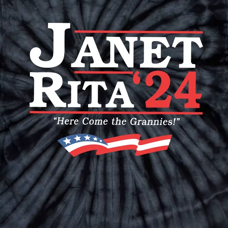 Janet And Rita For President 2024 Grannies For President Tie-Dye T-Shirt