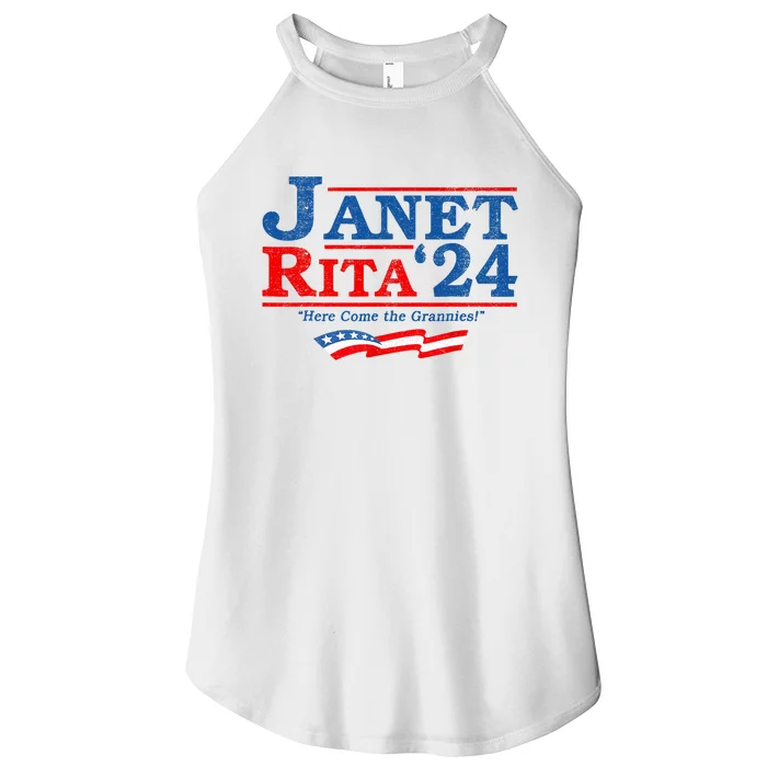 Janet And Rita For President 2024 President 2024 Women’s Perfect Tri Rocker Tank