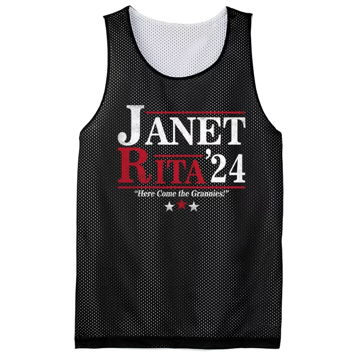 Janet And Rita 2024 Here Come The Grannies Mesh Reversible Basketball Jersey Tank