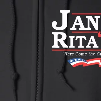 Janet And Rita 2024 Here Come The Grannies Full Zip Hoodie