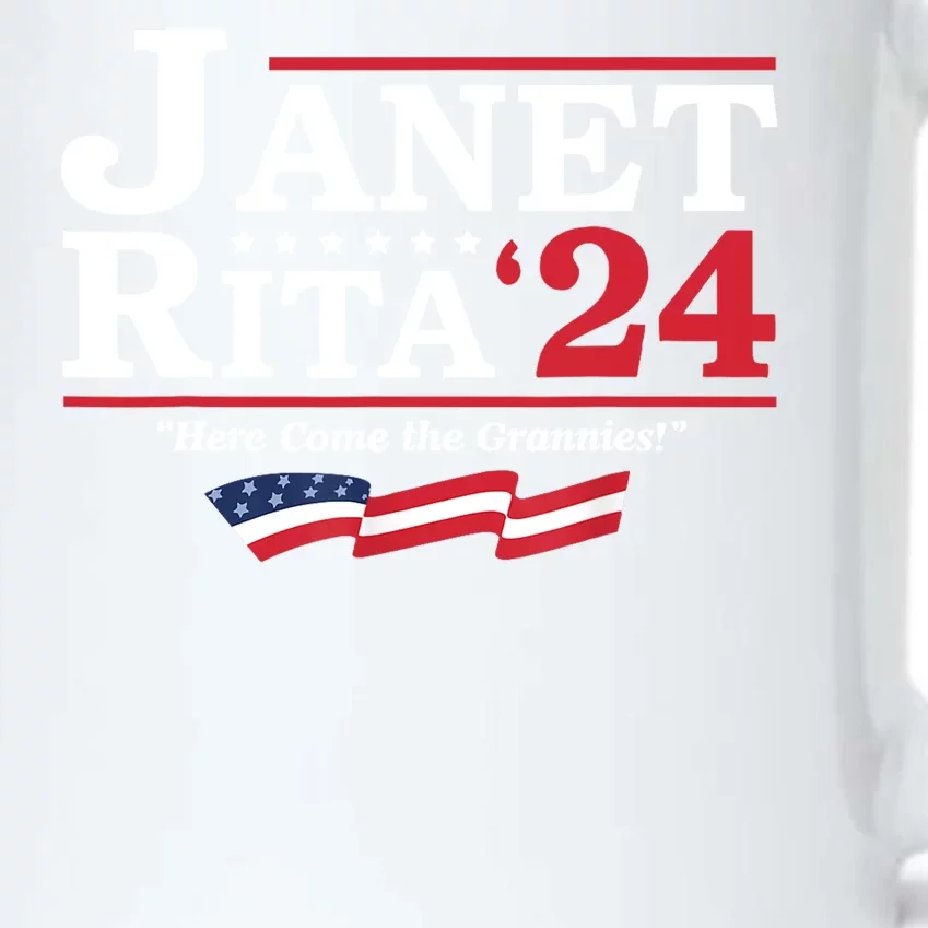 Janet And Rita For President 2024 Here Come The Grannies 24 Black Color Changing Mug