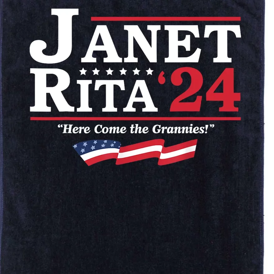 Janet And Rita For President 2024 Here Come The Grannies 24 Platinum Collection Golf Towel