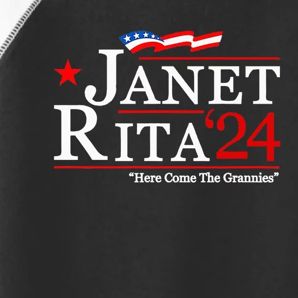 Janet And Rita For President 2024 Toddler Fine Jersey T-Shirt