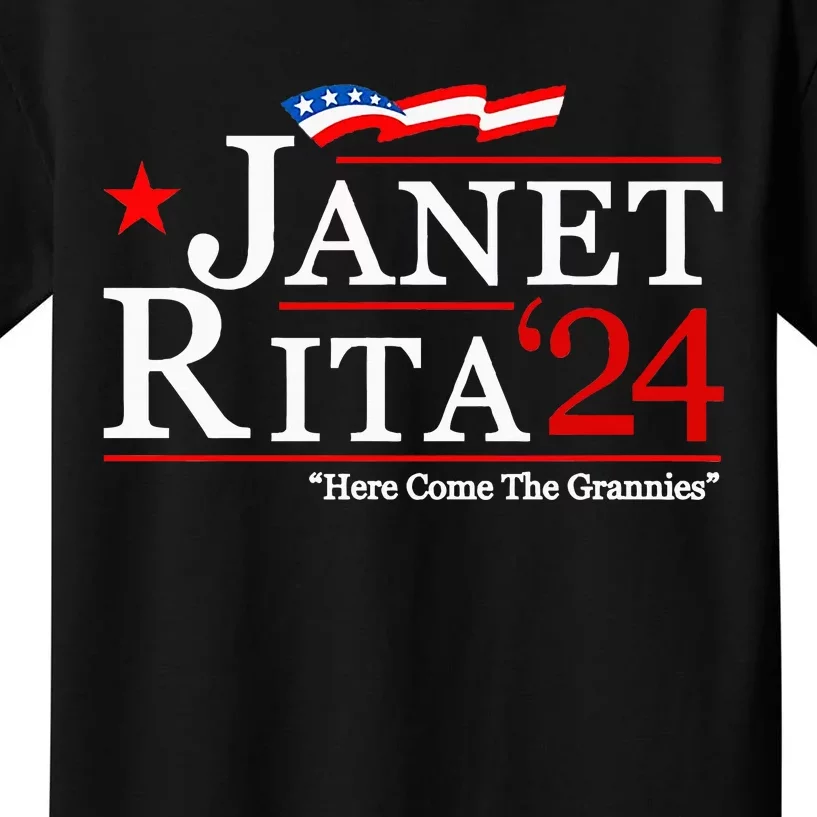 Janet And Rita For President 2024 Kids T-Shirt