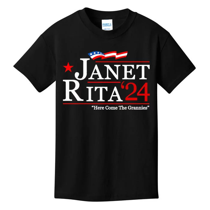 Janet And Rita For President 2024 Kids T-Shirt