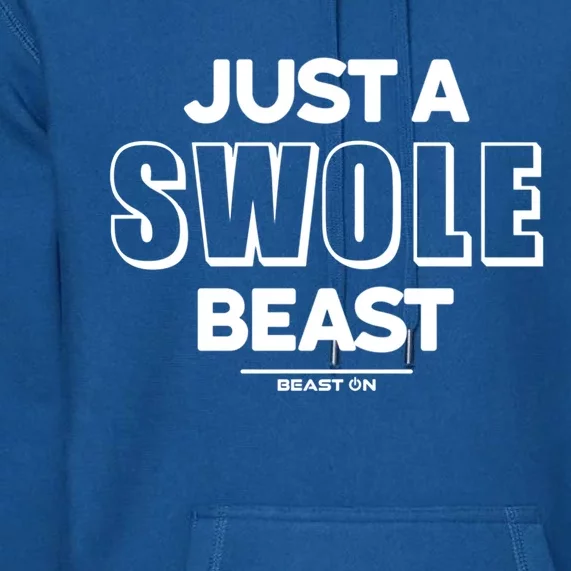 Just A Swole Beast Training Fitness Motivation Gym Sayings Gift Premium Hoodie