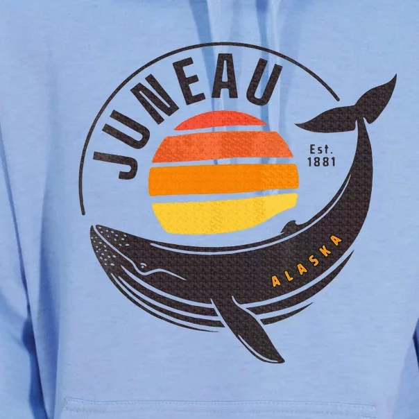 Juneau Alaska Souvenir Unisex Surf Hoodie