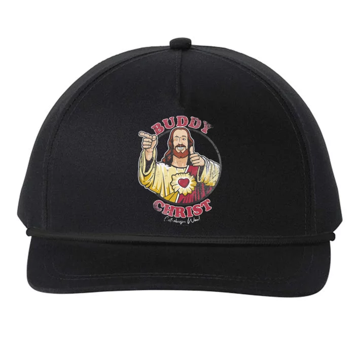 Jay and Silent Bob Buddy Christ Circle Portrait Snapback Five-Panel Rope Hat