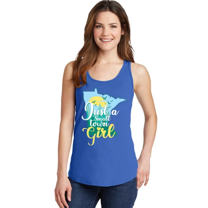 Just A Small Town Minnesota Gift Ladies Essential Tank