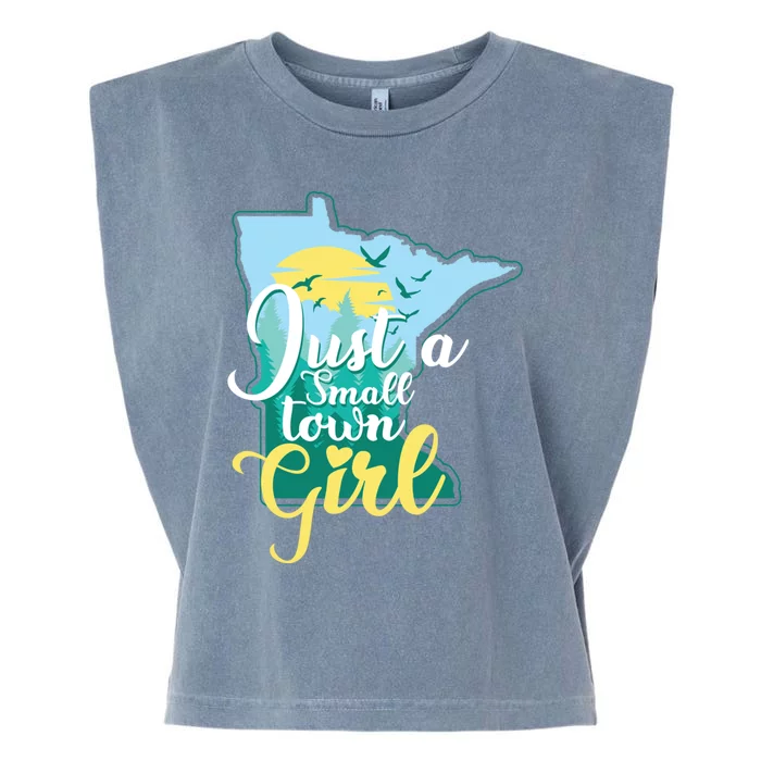 Just A Small Town Minnesota Gift Garment-Dyed Women's Muscle Tee