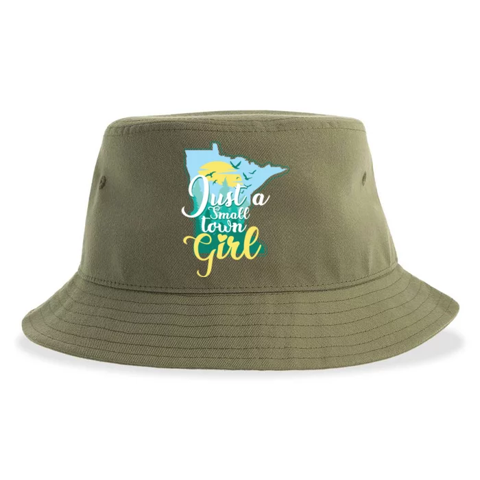 Just A Small Town Minnesota Gift Sustainable Bucket Hat