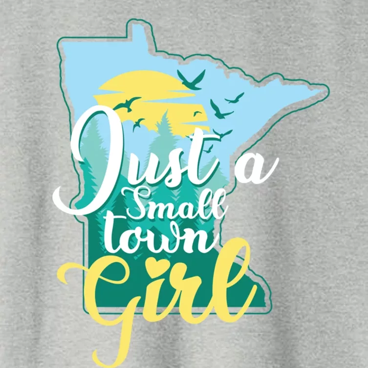 Just A Small Town Minnesota Gift Women's Crop Top Tee